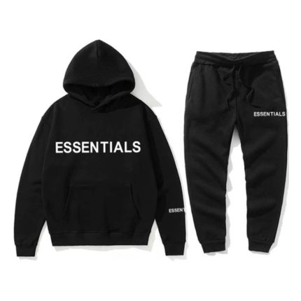 black essentials tracksuit
